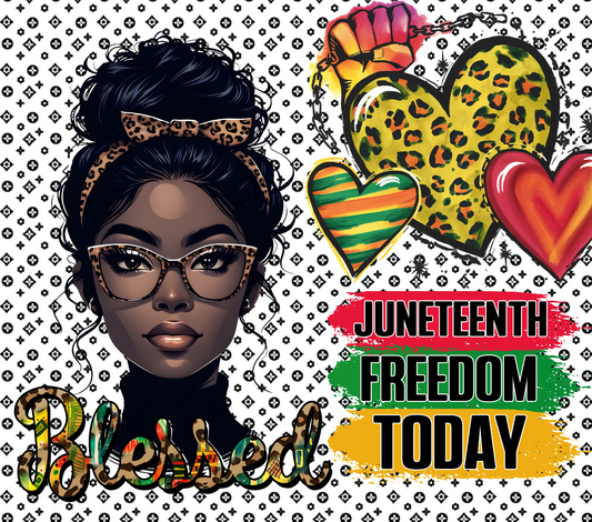 LV Inspired Blessed Heart Juneteenth image 0